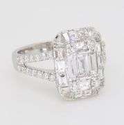 EFFY Diamond Mosaic Ring in 18k White Gold