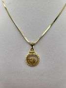 Very Unique Pendent 14K Gold  Chain with18k gold pendent, Pure gold nugets