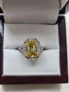 Very High Quality Platinum 5.03 Carat Certified Lab Diamond Ring
