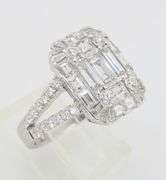EFFY Diamond Mosaic Ring in 18k White Gold