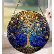 Tree of Life Stained Glass Suncatcher