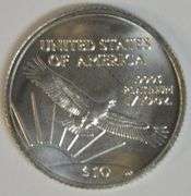 Immaculate Superb Gem BU 2007 $10 Pure Platinum American Eagle