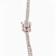 PLATINUM GH COLOR SI TO I CLARITY DIAMOND TENNIS NECKLACE 14.72 C.T.W.