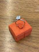 Ladies 14K White Gold Asscher Cut Diamond Solitaire Engagement Ring