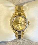 Wonderful Ladies 18k yellow gold Rolex Datejust Presidential watch