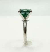 Extrordinary 9.5 Ct Russian Color Change Lab Created Alexandrite Princess Cut Ring