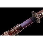 Red Samurai Sword with Dragon Sheath