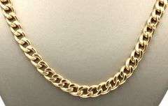 18kt Yellow gold Curb link chain necklace