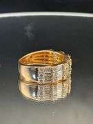14K ROSE GOLD 2.50CTW ROUND & BAGUETTE DIAMOND WEDDING BAND