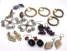 8Pairs of 925 sterling silver earrings