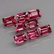 Large examples! 4.70ct set of rare pink Malaya Garnets!