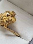 Vintage 18K Gold Egyptian Ring