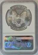 Superb near perfect NGC MS69 graded better 2001 $1 American Silver Eagle