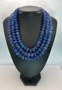 Beautiful Huge 1944 Cttw Natural Mined From The Earth Blue Sapphire Necklace