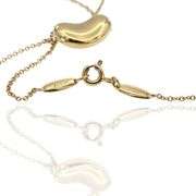 Tiffany&Co. Elsa Peretti 18K 750 Solid Yellow Gold Bean Design Pendant Necklace