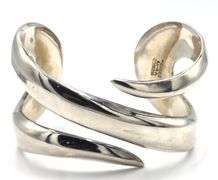 925 Sterling silver Mexico signed cuff bangle