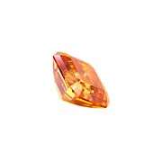 Huge 7 Ct VVS1 Vivid Amber Gold Asscher Cut Fire Moissanite Solitaire