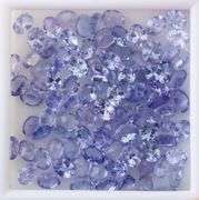 Heavy flashing! Untreated! 14.84ct oval cut Tanzanite set!