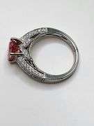 Magnificent 18KT White Gold 2.30 Carat Certified Fancy Vivid Pink Lab Diamond Ring