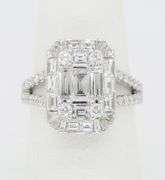 EFFY Diamond Mosaic Ring in 18k White Gold