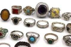 Big Group lot of rings in 925 sterling silver
