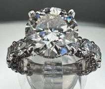14K WHITE GOLD LAB DIAMOND BRIDAL SET IGI CERTIFIED