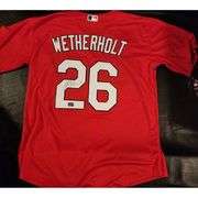JJ Wetherholt Signed St. Louis Cardinals Jersey