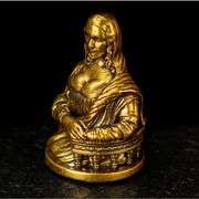 Solid Brass Mona Lisa