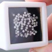 larger sizes! .88ct set of REAL round brilliant melee Diamonds!
