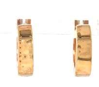 18kt Yellow gold 4.5mm wide huggies
