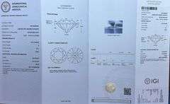14K WHITE GOLD LAB DIAMOND BRIDAL SET IGI CERTIFIED
