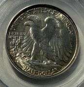 1939 S PCGS MS65 Old Rattler Holdered Walking Liberty Half
