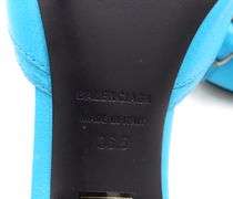 Balenciaga leather studded accents slides