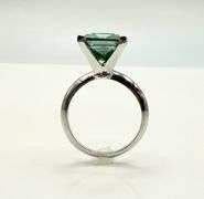 Extrordinary 9.5 Ct Russian Color Change Lab Created Alexandrite Princess Cut Ring