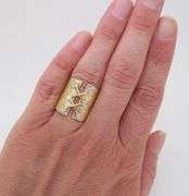 Unique Diamond Ring Crafted in Yellow Gold