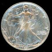 1991 BU 1 Ounce American Silver Eagle