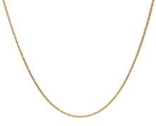 Smooth Feeling 14K YG Etched Snake Necklace