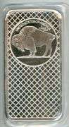 Prooflike Buffalo 10 Troy Ozs pure .999 Fine Silver in plastic. Unique Serial #