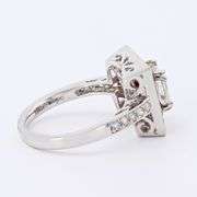 PLATINUM DIAMOND AND RUBY RING 1.72 C.T.W.