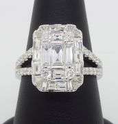 EFFY Diamond Mosaic Ring in 18k White Gold