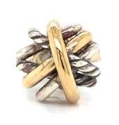 David Yurman single cross over stud