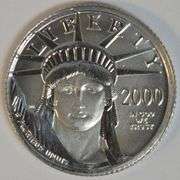 Immaculate Superb Gem BU 2000 $10 Pure Platinum American Eagle