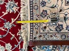 Fine Genuine Silk&Wool Persian Nain 8x12
