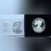 2022 W Proof Silver Eagle with Box & Paper