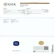 PLATINUM BLUE SAPPHIRE AND DIAMOND RING 5.26 C.T.W.