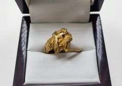 Vintage 18K Gold Egyptian Ring
