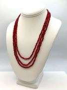 Beautiful 205 Cttw Natural Mined From The Earth Ruby  Necklace