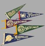 5 collectable Vintage Pennant , 26" long