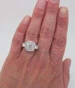 Custom Platinum Ring Crafted with 2.62CTW of Diamonds