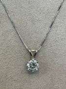 I.G.I CERTIFIED 3.00 CARAT LAB GROWN DIAMOND NECKLACE